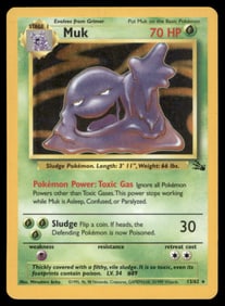 Muk (13) Fossil #13/62 Holo Pokemon Card