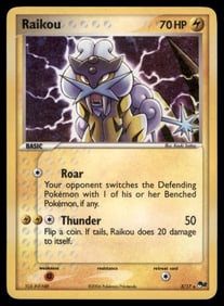 Raikou POP Series 2 #003/017 Holo Pokemon Card