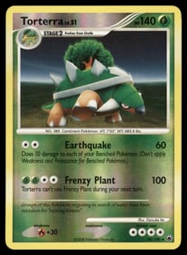 Torterra Majestic Dawn #30/100 Holo Pokemon Card