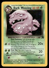 Dark Weezing (14) Team Rocket #14/82 Holo Pokemon Card
