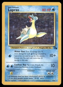 Lapras (10) Fossil #10/62 Holo Pokemon Card