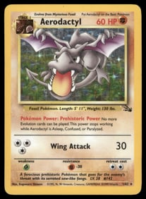 Aerodactyl (1) Fossil #01/62 Holo Pokemon Card