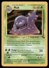 Muk (13) Fossil #13/62 Holo Pokemon Card