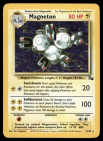 Magneton (11) Fossil #11/62 Holo Pokemon Card