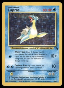 Lapras (10) Fossil #10/62 Holo Pokemon Card