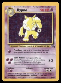 Hypno (8) Fossil #08/62 Holo Pokemon Card