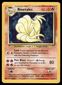 Ninetales Base Set #012/102 Holo Pokemon Card