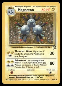 Magneton Base Set 2 #009/130 Holo Pokemon Card
