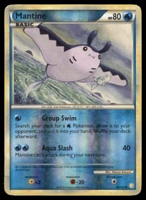 Mantine HeartGold SoulSilver #45/123 Holo Pokemon Card