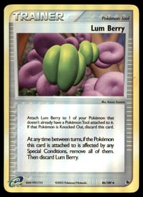 Lum Berry Ruby and Sapphire #84/109 Holo Pokemon Card