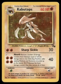 Kabutops (9) Fossil #09/62 Holo Pokemon Card