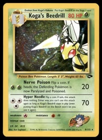 Koga's Beedrill Gym Challenge #009/132 Holo Pokemon Card