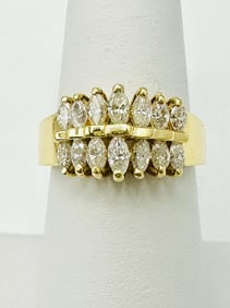 14KT Yellow Gold Natural Diamond Ring # 2027