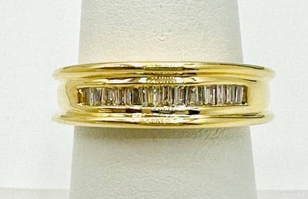 14KT Yellow Gold Natural Diamond Ring # 2028