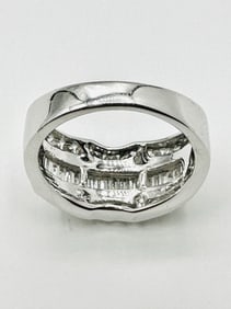 14KT White Gold Natural Diamond Ring # 2047