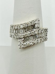 14KT Yellow and White Gold Natural Diamond Ring # 2059