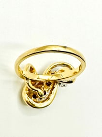 Natural Ruby and Diamond Ring in 14KT Yellow Gold # 2212