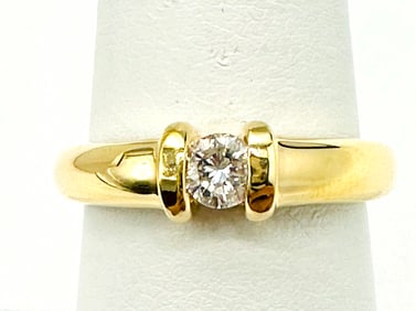 Natural Diamond Ring, 14KT Yellow Gold # 2266