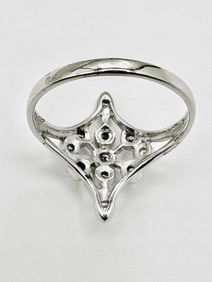 Natural Diamond Ring, 14KT White Gold # 2280