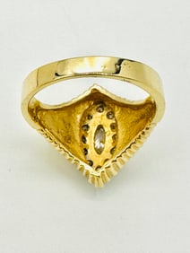 Natural Diamond Ring, 14KT Yellow and White Gold # 2289