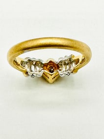 Natural Diamond Ring, 14KT Yellow and White Gold # 2292