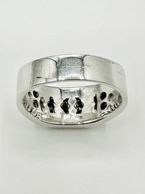 Natural Diamond Men’s Ring, 18KT White Gold # 2303