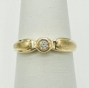 Natural Diamond Ring,14KT Yellow Gold # 2453