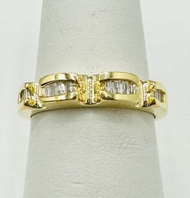 Natural Diamond Ring,14KT Yellow Gold # 2497