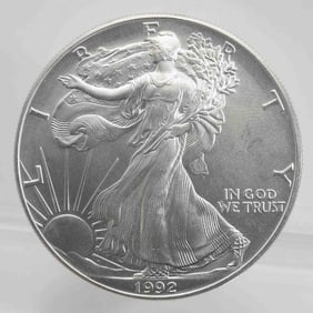1992 American Silver Eagle 1oz Silver Coin