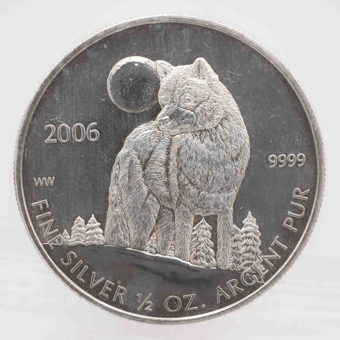 2006 Canada RCM Wolf 1/2oz Fine SIlver Coin (1 of 2)