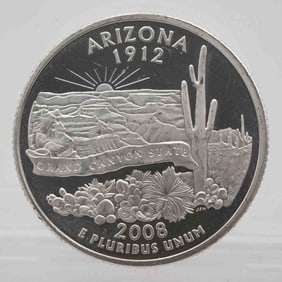 2008 American Proof Silver Quarter Arizona