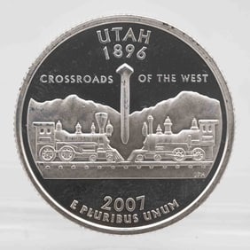 2007 American Proof Silver Quarter Utah