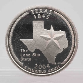 2004 American Proof Silver Quarter Texas