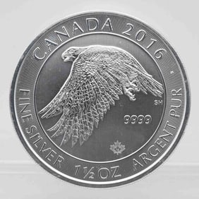 2016 1.5oz Canada Falcon Silver Coin
