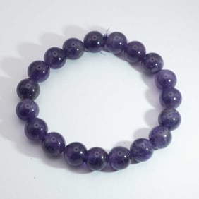Vintage Natural Amethyst Bead Bracelet