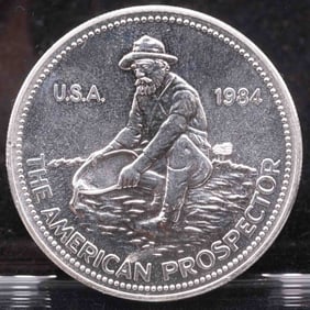 1984 Engelhard The American Prospector Silver Round