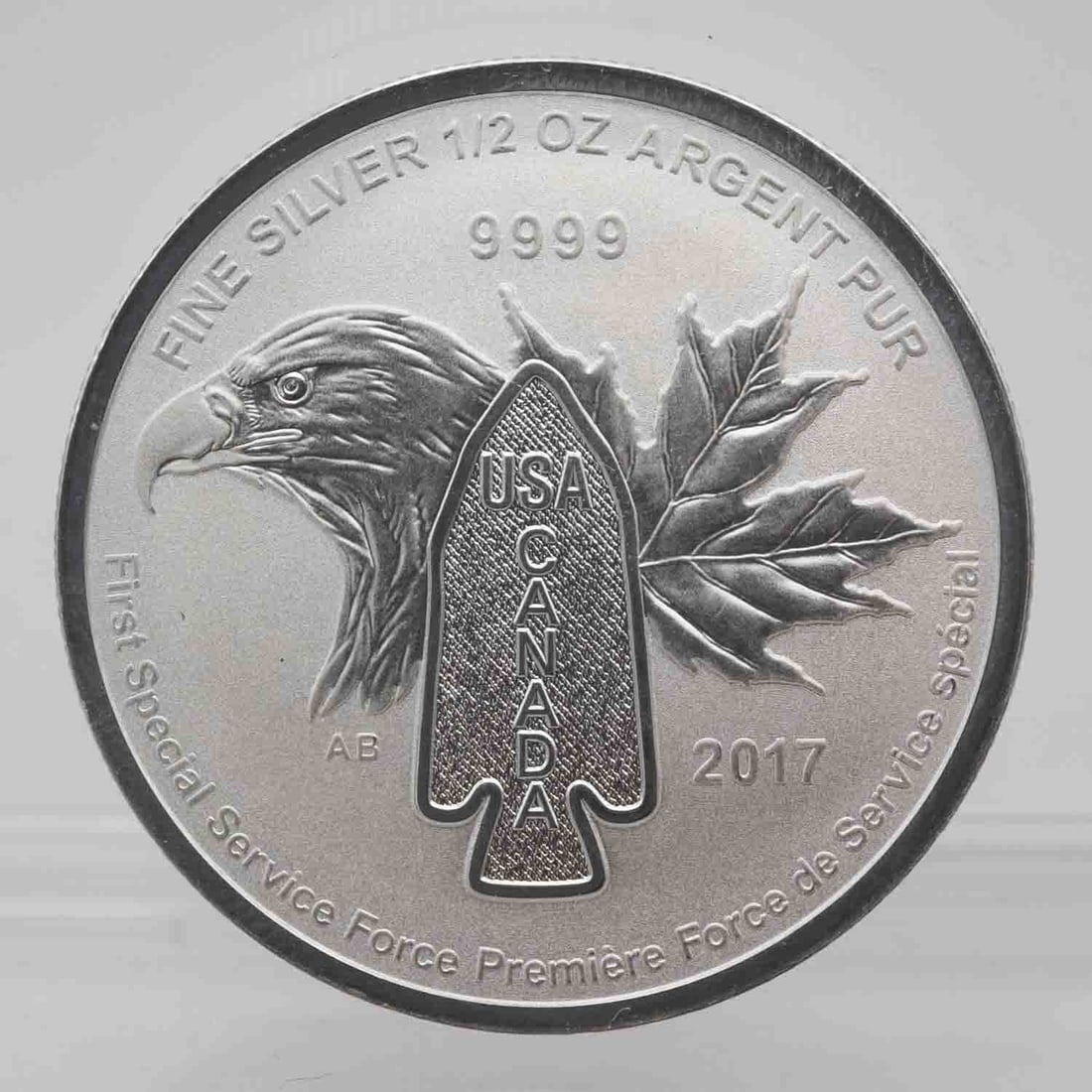2017 USA Canada First Special Service Force 1/2oz Coin: MLC01292 Shipping: Buyer-arranged shipping: estimated cost: starts at $14.5, Plus $1 dollar for every $100 in value. Signature confirmation is recommended for high value invoice at cost of $5.5. Pleas
