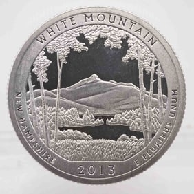 2013 American Proof ATB Silver Quarter White Mountain