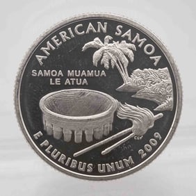 2009 American Proof Silver Quarter American Samoa