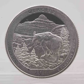 2011 American Proof Silver Quarter ATB Glacier