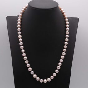 Vintage Natural Cultured Freshwater Pearl Necklace