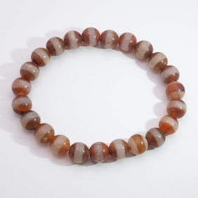 Old Chinese Tibetan Agate Bead Bracelet