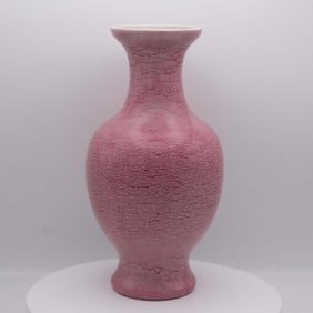 Vintage Chinese Export Pink Glaze Porcelain Vase
