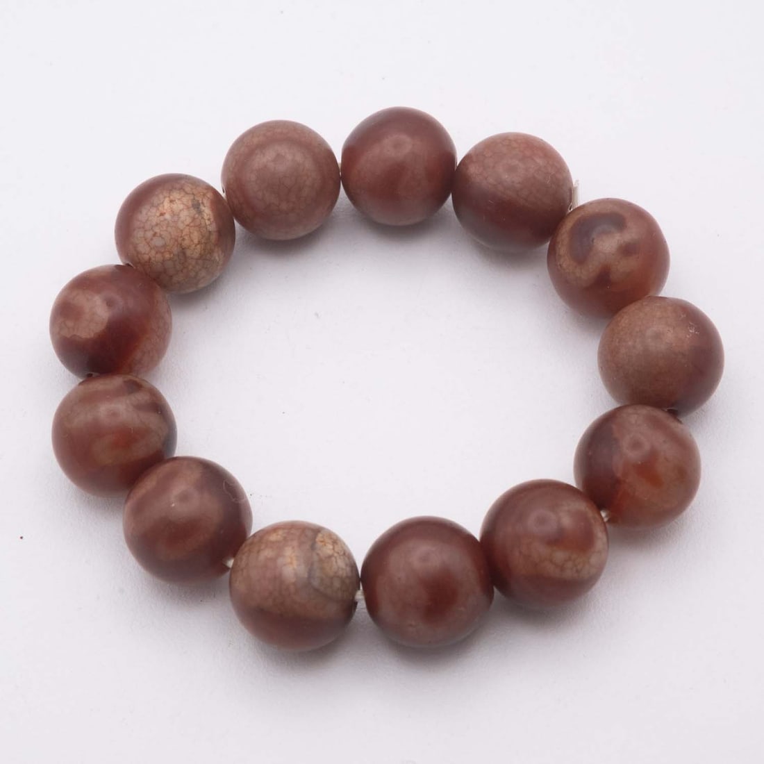 Chinese Tibetan Agate Bead Bracelet (1 of 3)