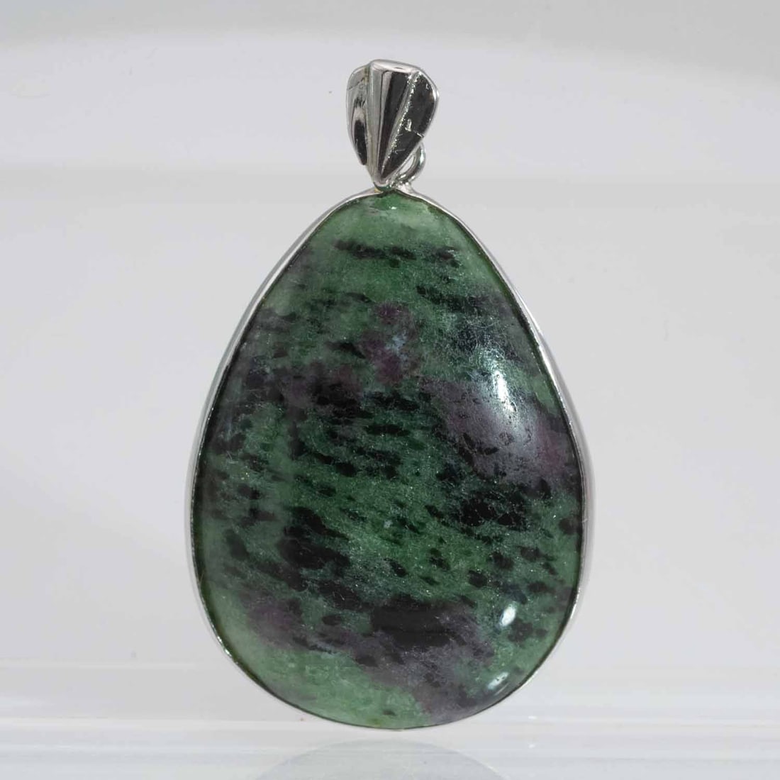 Vintage Natural Zoisite Teardrop Pendant (1 of 5)