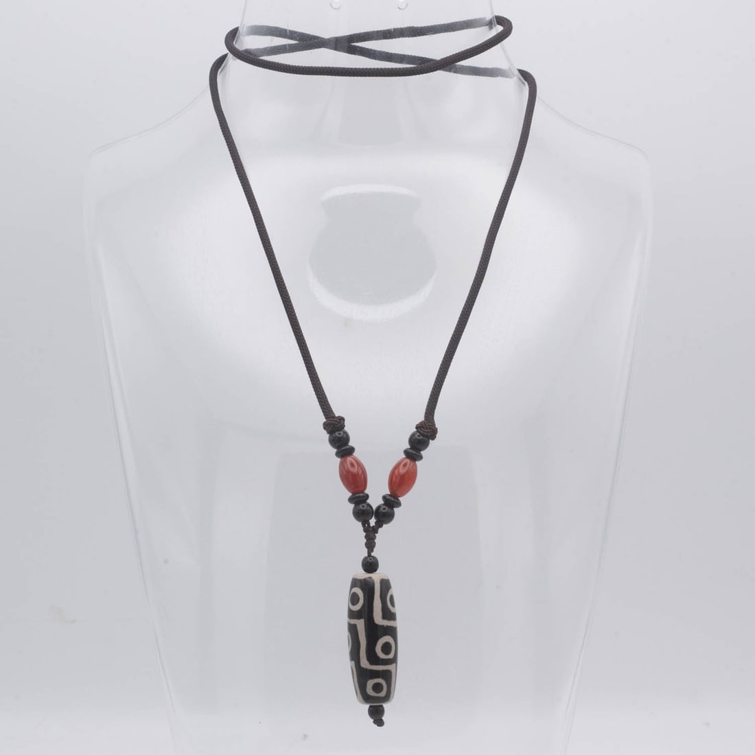 Antique Chinese Tibetan Dzi Bead Pendant (1 of 3)