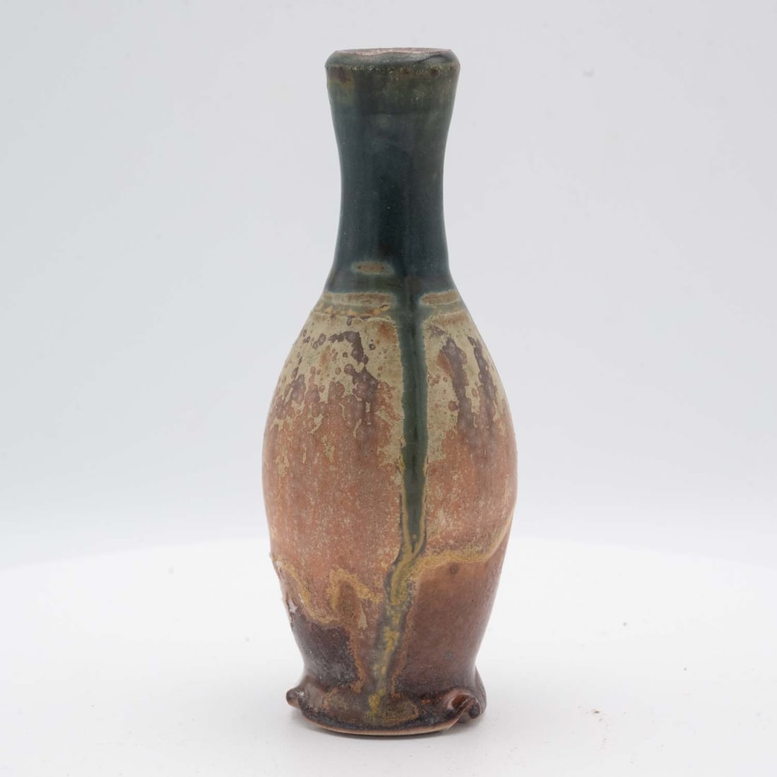 Vintage Glazed Pottery Bud Vase (1 of 6)