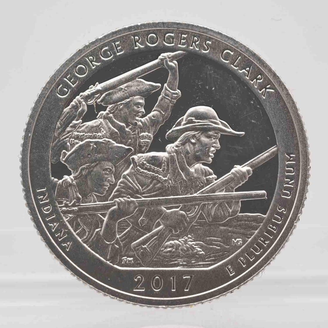 2017 American Proof ATB Silver Quarter George Rogers Clark (1 of 2)