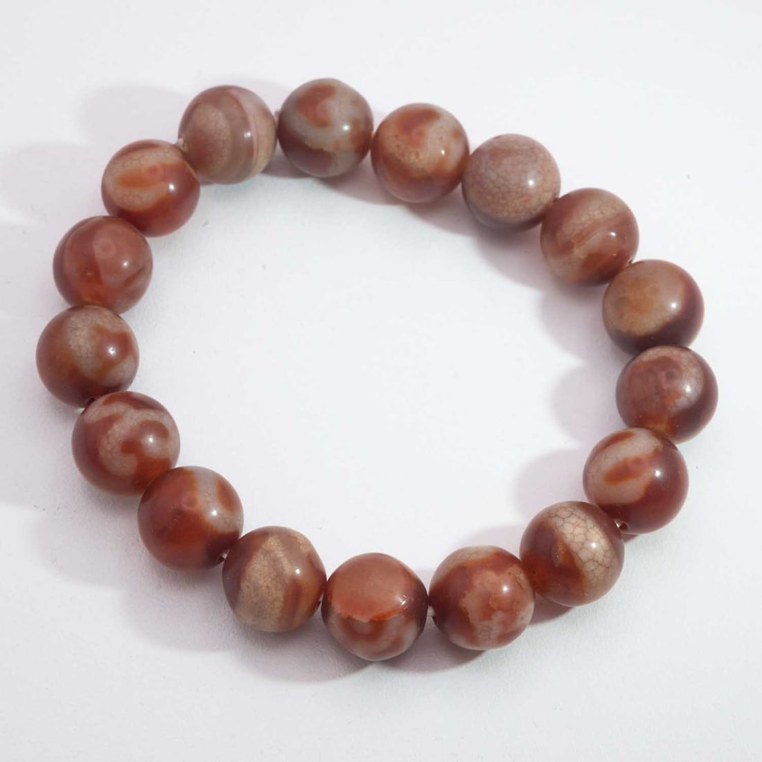 Old Chinese Tibetan Agate Bead Bracelet (1 of 4)