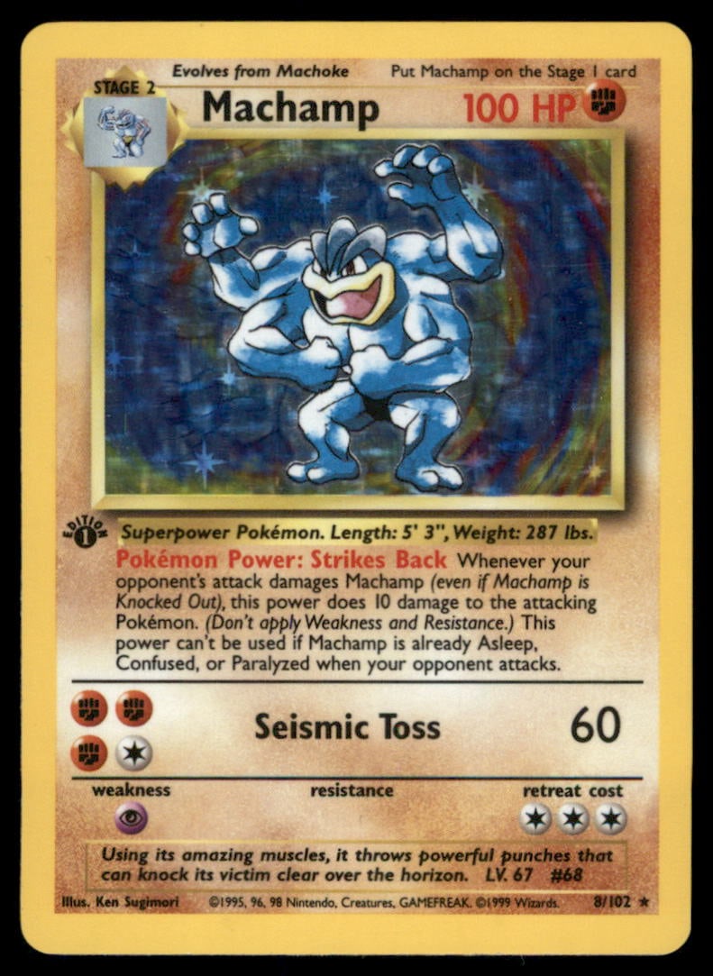 Machamp Deck Exclusives #008/102 Holo Pokemon Card (1 of 2)